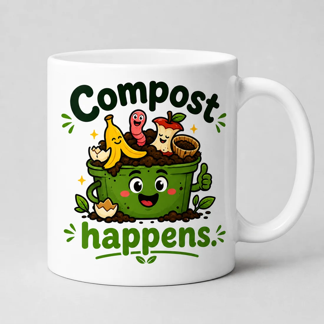 Cană Compost happens