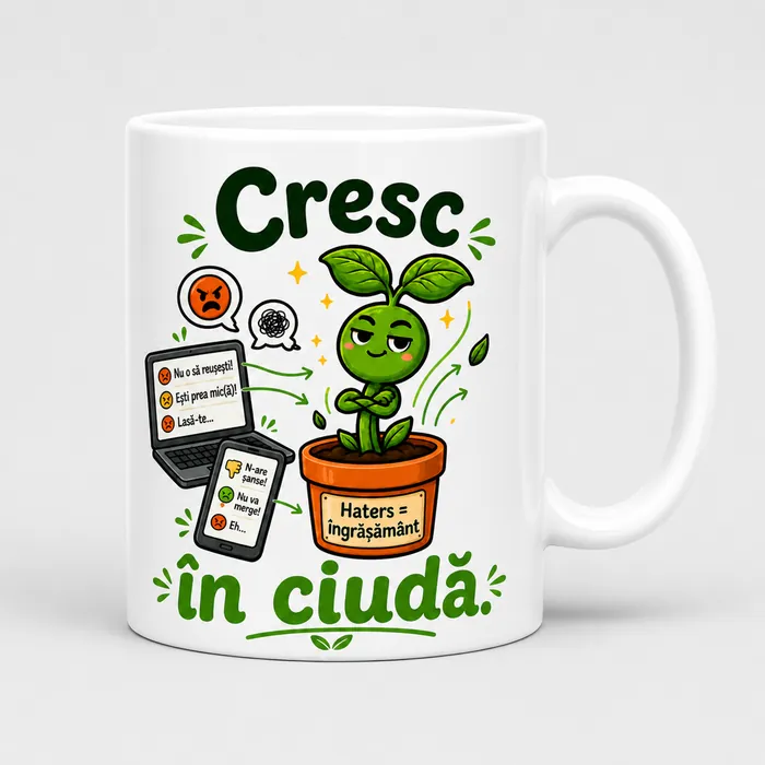 Cană Cresc în ciudă