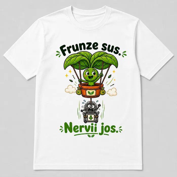 Tricou Frunza sus, nervii jos
